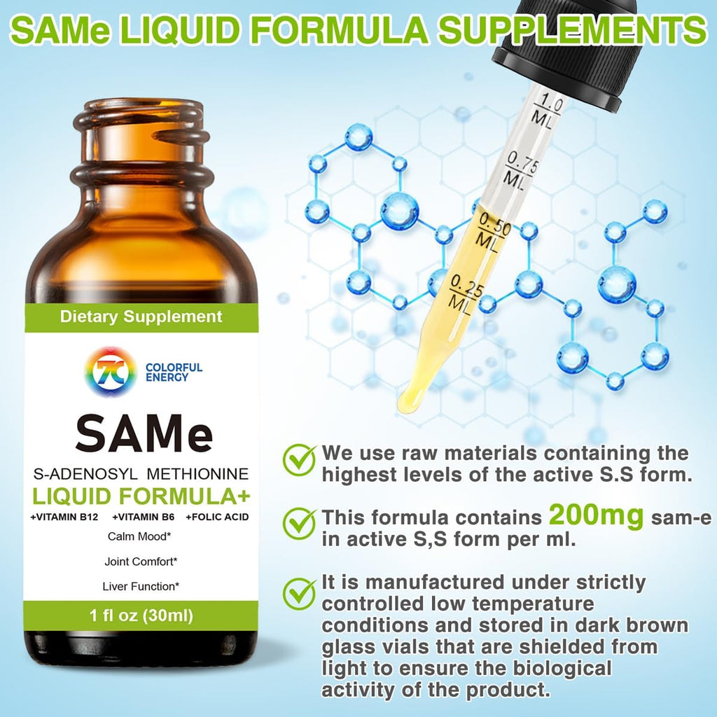 7c SAM-e Líquido con Vitamina B6 y B12