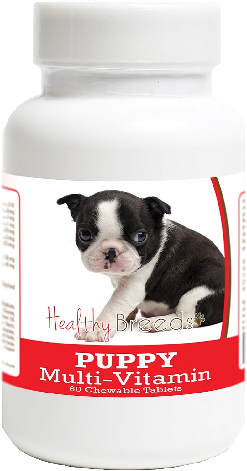 Healthy Breeds Boston Terrier Puppy Dog Multivitamin Tablet 60 Count - görsel 1