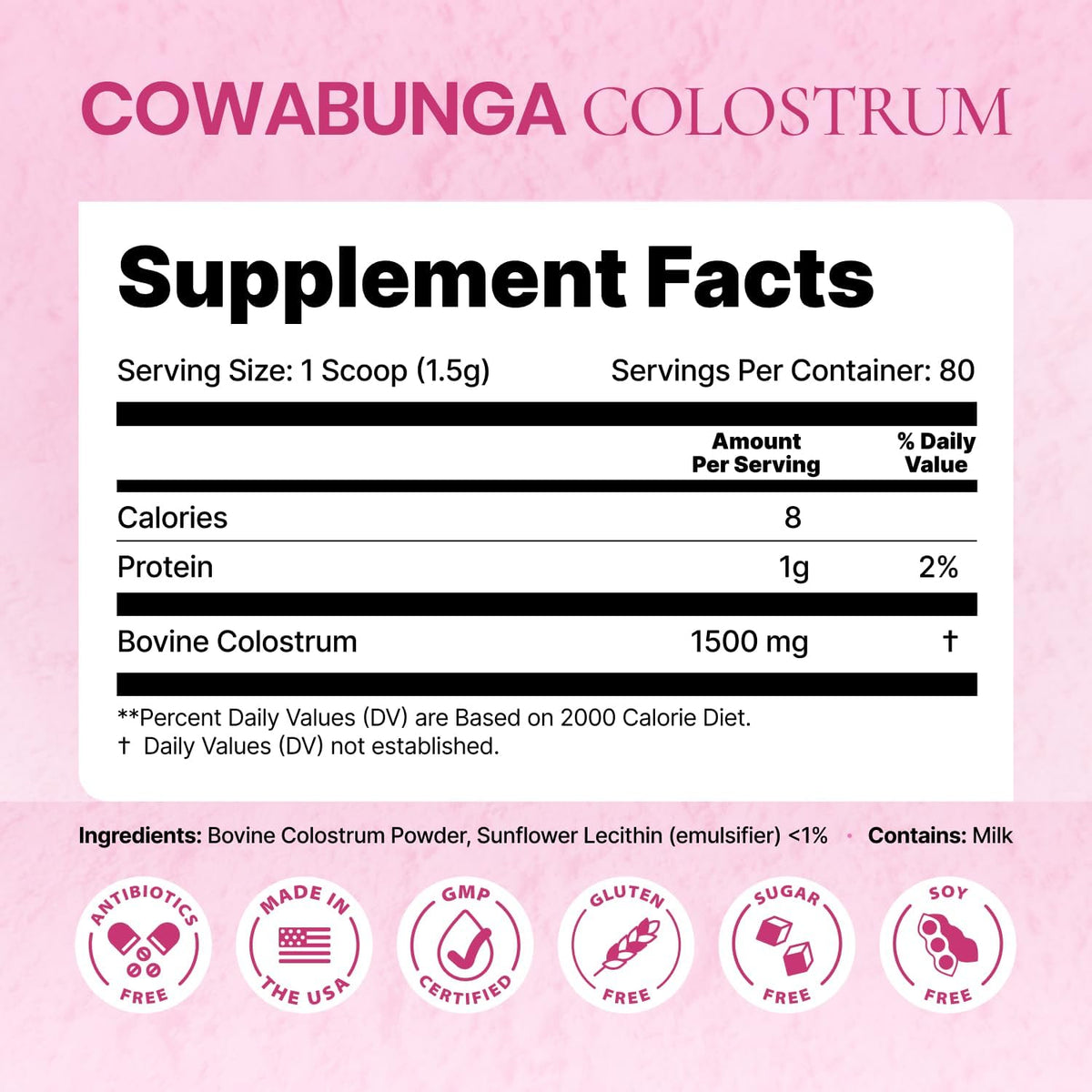 SonoHealth Cowabunga Colostrum - Calostro Bovino Puro en Polvo – Image 8