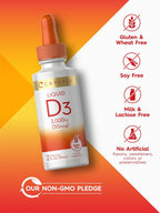 Carlyle Vitamina D3 Gotas Líquidas, 2000 IU (50 mcg), 59 ml (2 fl oz)