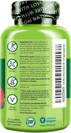 NATURELO Multivitamínico Integral para Mujeres 50+ (Sin Hierro) - 120 Cápsulas Veganas