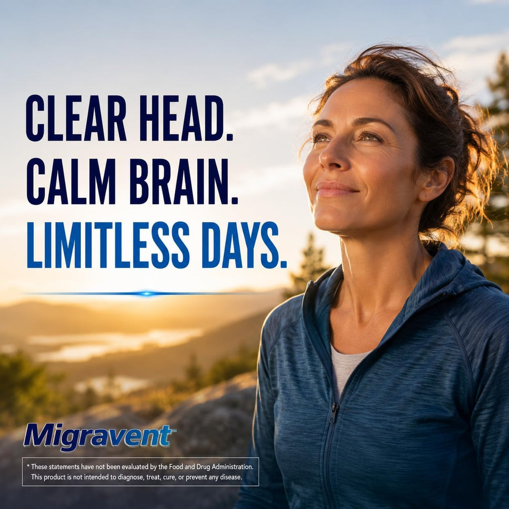 Vita Sciences Migravent – Fórmula Nutricional Avanzada con Magnesio, CoQ10, Vitamina B2 y Butterbur – 60 Cápsulas