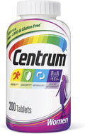 Centrum Mujeres Multivitamínico y Multimineral con Vitamina D3, 200 comprimidos