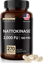 Zenavea Nattokinase 2000 FU - 270 Cápsulas Veganas