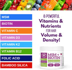 Qhemet Biologics MSM + Biotin Hair Nutrient Drink Mix - 240 g