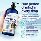 Aceite de Pescado Líquido para Perros con Omega 3, 6 y 9 - 946 ml