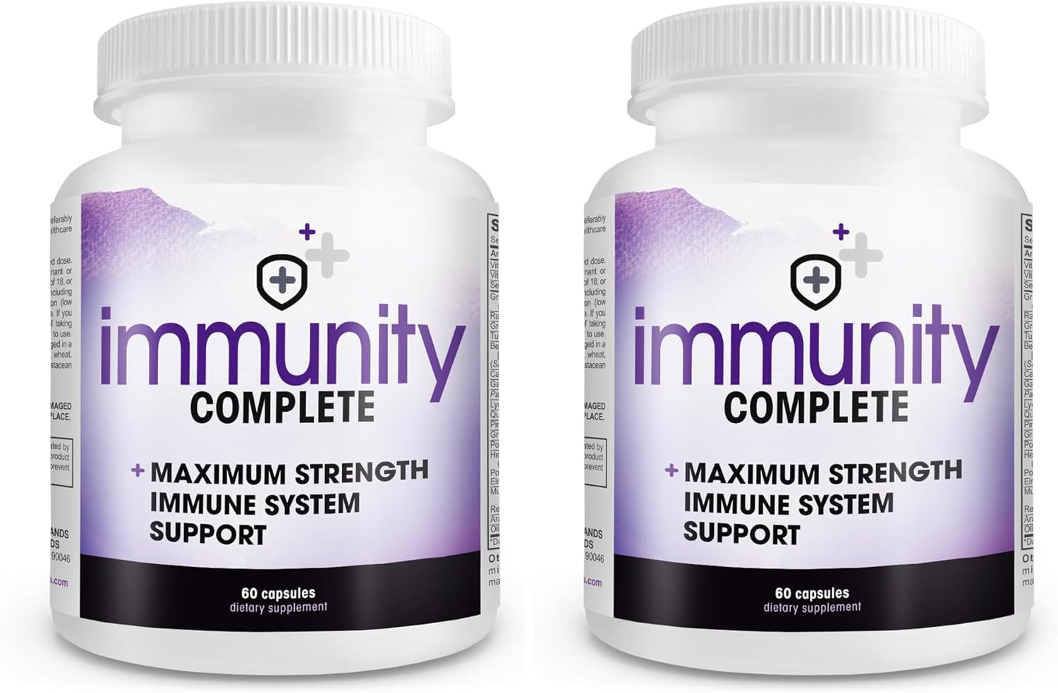 Immunity Complete - 20-in-1 Fórmula de Apoyo Inmunológico con Uña de Gato, Quercetina, Vitamina C y Extracto de Hoja de Olivo (60 comprimidos)