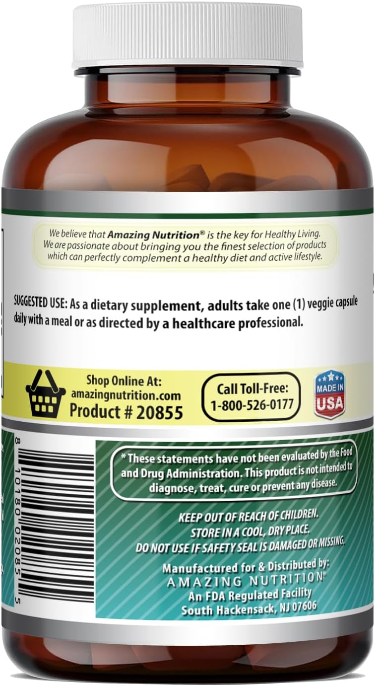 Amazing Formulas Biotina (Vitamina B7) 10 mg, 200 Cápsulas Vegetales