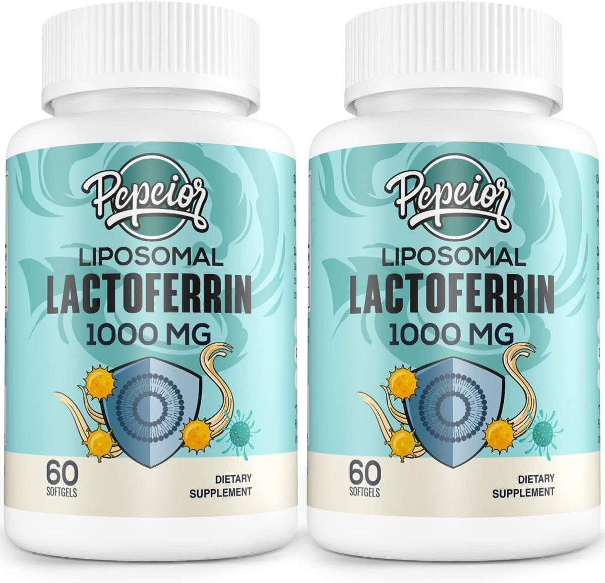 Pepeior Lactoferrina Bovina Liposomal 1000 mg - 60 Cápsulas Blandas – Image 1