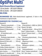 Omega Alpha - OptiPet Multi - Multivitamínico para Perros y Gatos - 500ml