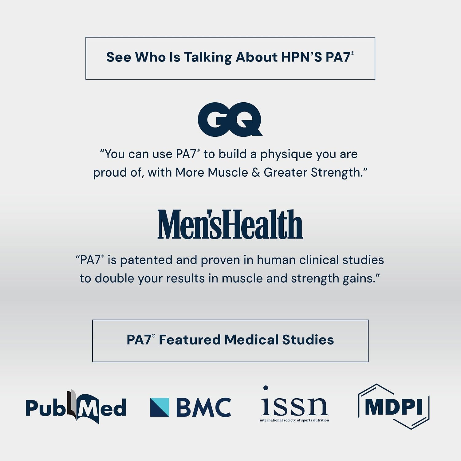 HPN PA(7) Ácido Fosfatídico - Potenciador Muscular Natural (10 Días de Suministro)