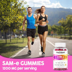 NATISLAND SAM-e con L-Tirosina y Complejo B Metilado Gominolas, 1200mg, 60 unidades