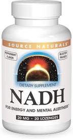 Source Naturals NADH 20mg – 10 Tablets for Energy and Mental Alertness