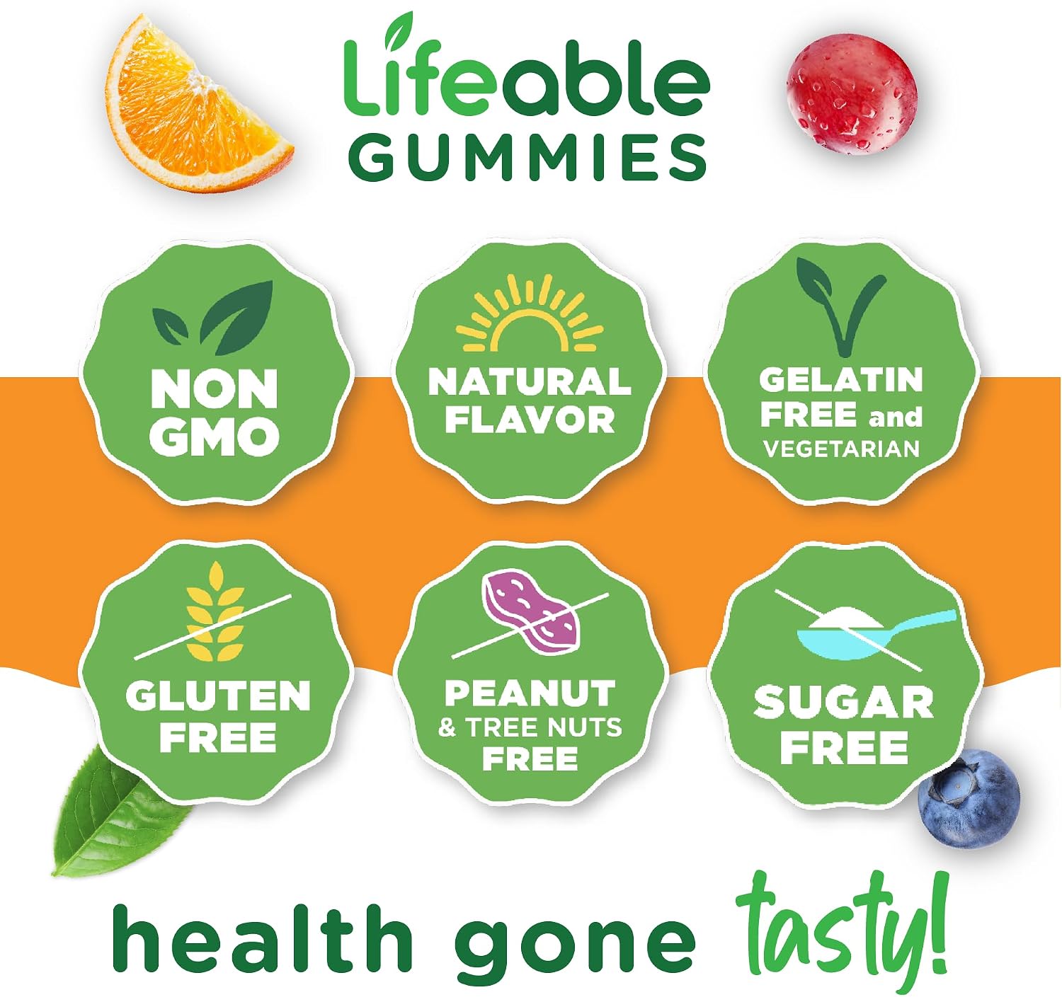 Lifeable Multivitamínico sin Azúcar con Hierro – Gomitas para Adultos – 90 unidades