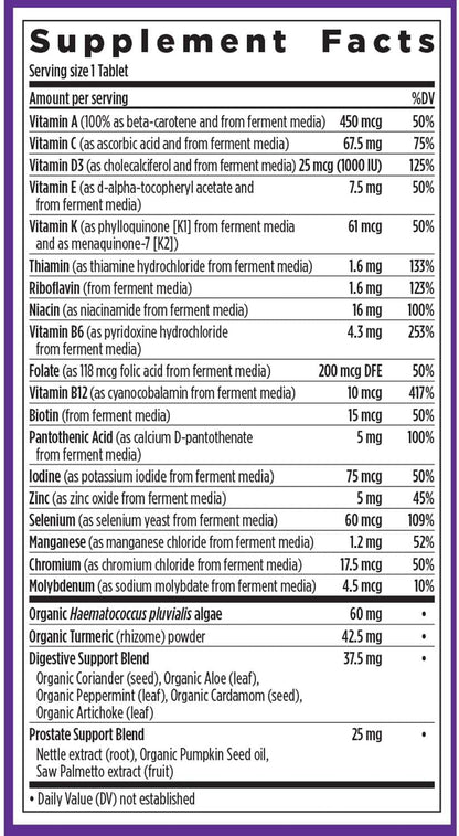 New Chapter One Daily Multivitamínico para – Vitaminas del grupo B: Incluyen B12, B6, ácido fólico, entre otras. – Image 6