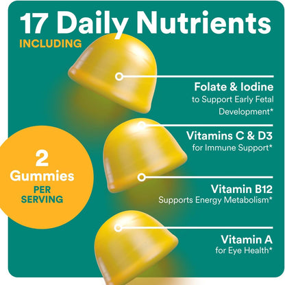 SmartyPants Prenatal Multi – Gominolas – Vitamina C: contribuye a la protección de las células frente al daño – Image 4