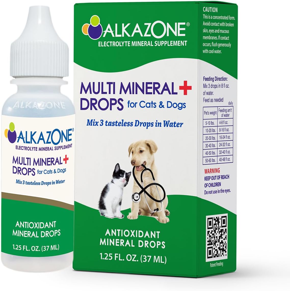 Alkazone Alkaline Multi Mineral Drops para Perros y Gatos – Gotas Minerales Alcalinas