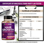 Vitaminas para el Crecimiento del Cabello para Mujeres con Biotina 10.000 mcg, Colágeno, OptiMSM, goMCT y Saw Palmetto - 2 Envases