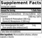 Designs for Health Vitamin D Supreme - Vitamina D3 5000 UI con Vitamina K MK-4 2000 mcg y GG, 30 Cápsulas