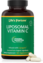 Life's Fortune Vitamina C Liposomal 2100 mg, 180 Cápsulas - Absorción Rápida, Alta Biodisponibilidad