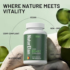 NaturElan Vitamina D3 K2 - 20.000 UI D3 + 200 mcg K2 (MK-7), 180 Cápsulas, Vegano, Sin Gluten