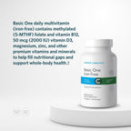Cooper Complete Basic One Multivitamin Iron Free + Omega-3, 60 Day Supply