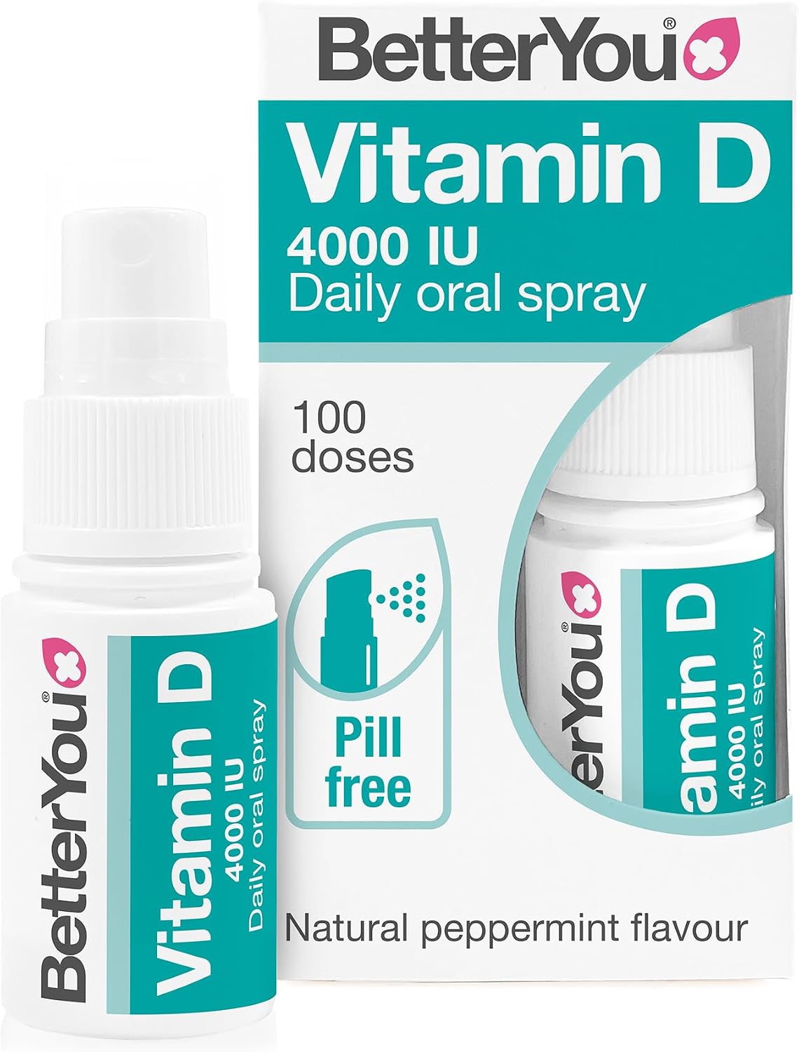 Atrilly DLux4000 Vitamina D3 Spray Oral 4000 IU - Sabor Menta Natural