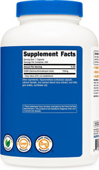 Nutricost GABA (Ácido Gamma-Aminobutírico) 750mg, 240 Cápsulas