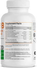 Bronson Super B100 Complejo B Vitamina B Liberación Sostenida - 120 Comprimidos