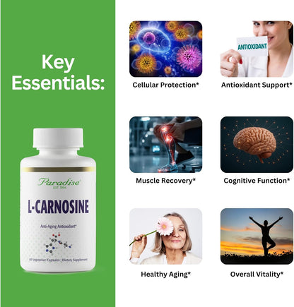 L-Carnosine de Paradise Herbs, 60 Cápsulas Vegetales – Image 2