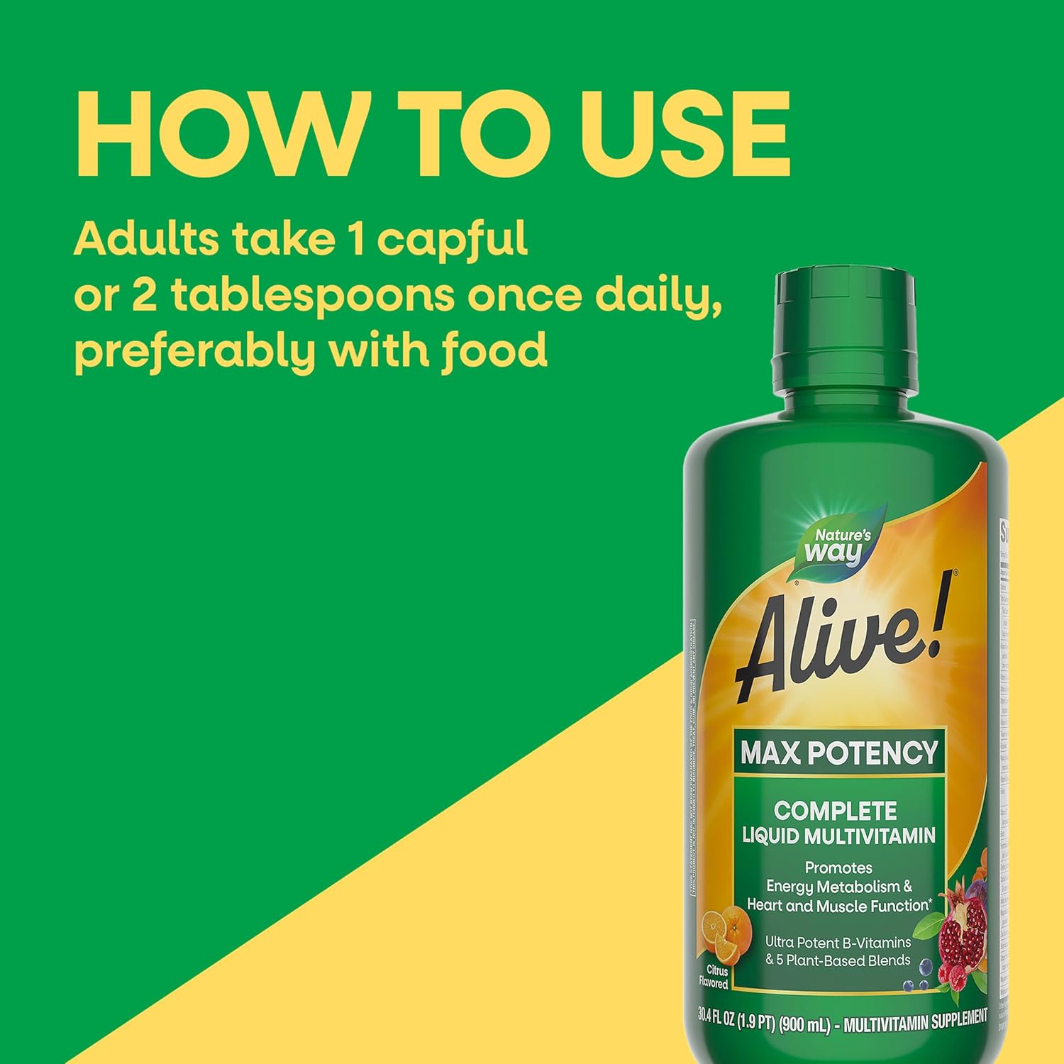 Nature's Way Alive! Max Potency Multivitamínico Líquido Completo - 30.4 fl oz