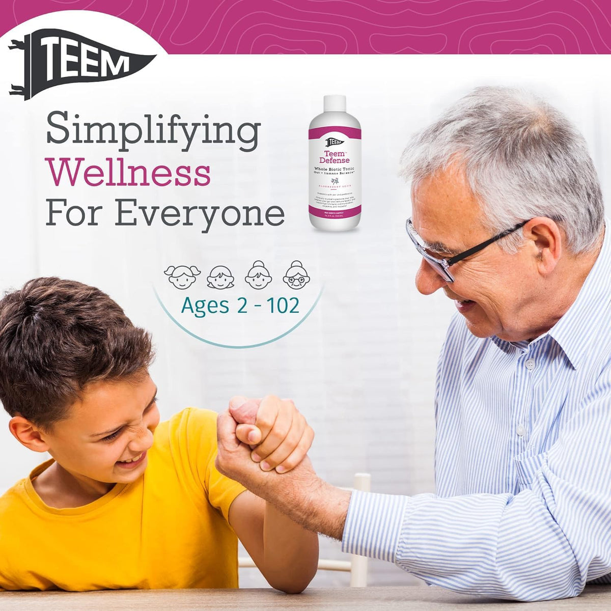 Teem Defense - Probiótico Líquido con Saúco, Prebiótico, Probiótico y Postbiótico, 480 ml – Image 6