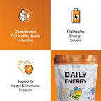 Ben's Natural Health Daily Energy con Vitaminas B y CoQ10 - 60 Cápsulas