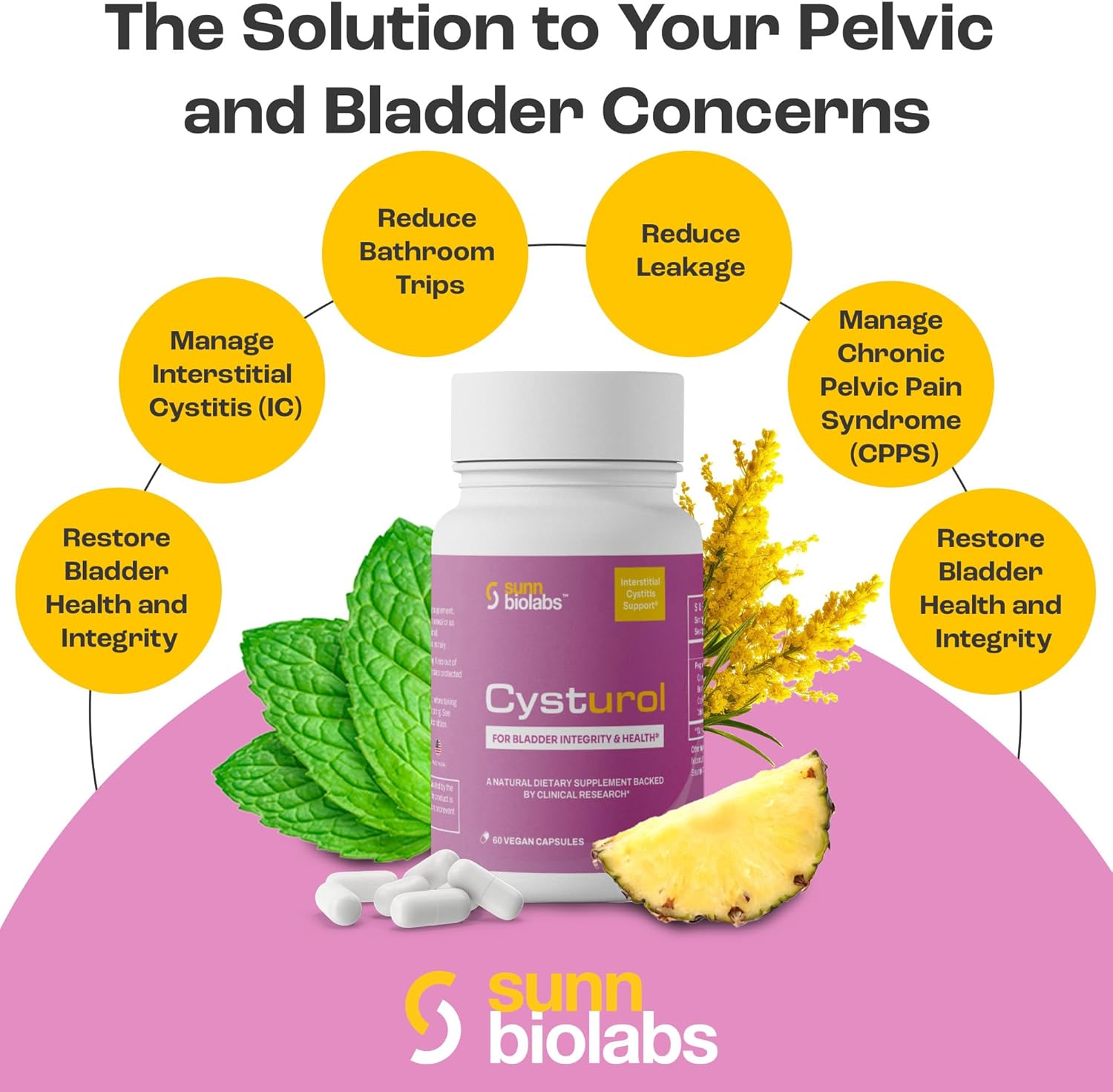 CYSTUROL® Suplemento de apoyo para la vejiga y la salud urinaria