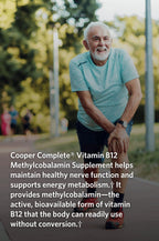 Cooper Complete Vitamina B12 1000 mcg, Metilcobalamina, 200 Cápsulas