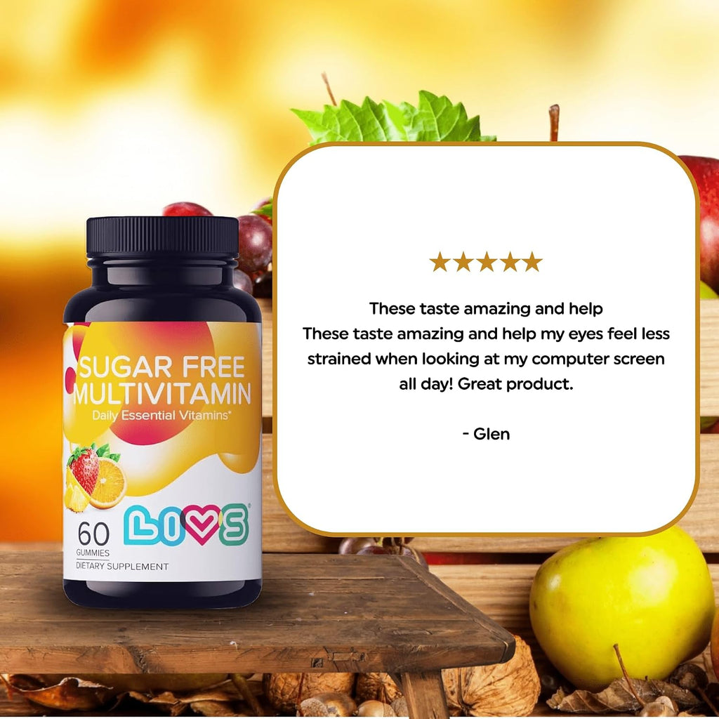 LIVS Multivitamínico en Gominolas sin Azúcar para Adultos y Niños – 60 Gomitas Veganas