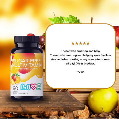 LIVS Multivitamínico en Gominolas sin Azúcar – Vitamina A: Contribuye al mantenimiento de la visión, la piel y las – Image 7