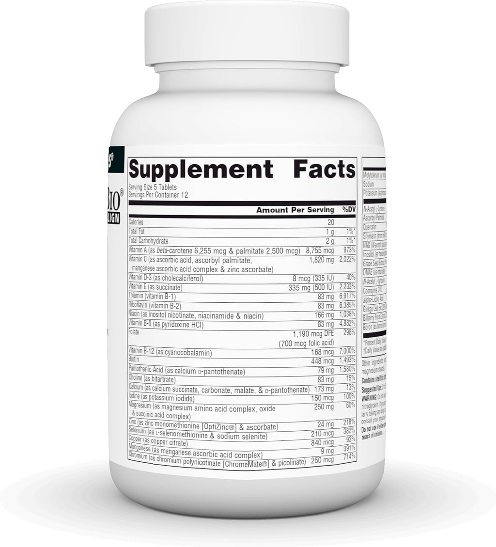 Source Naturals Elan Vital Multivitamínico - Fórmula Completa con Antioxidantes - 60 Comprimidos