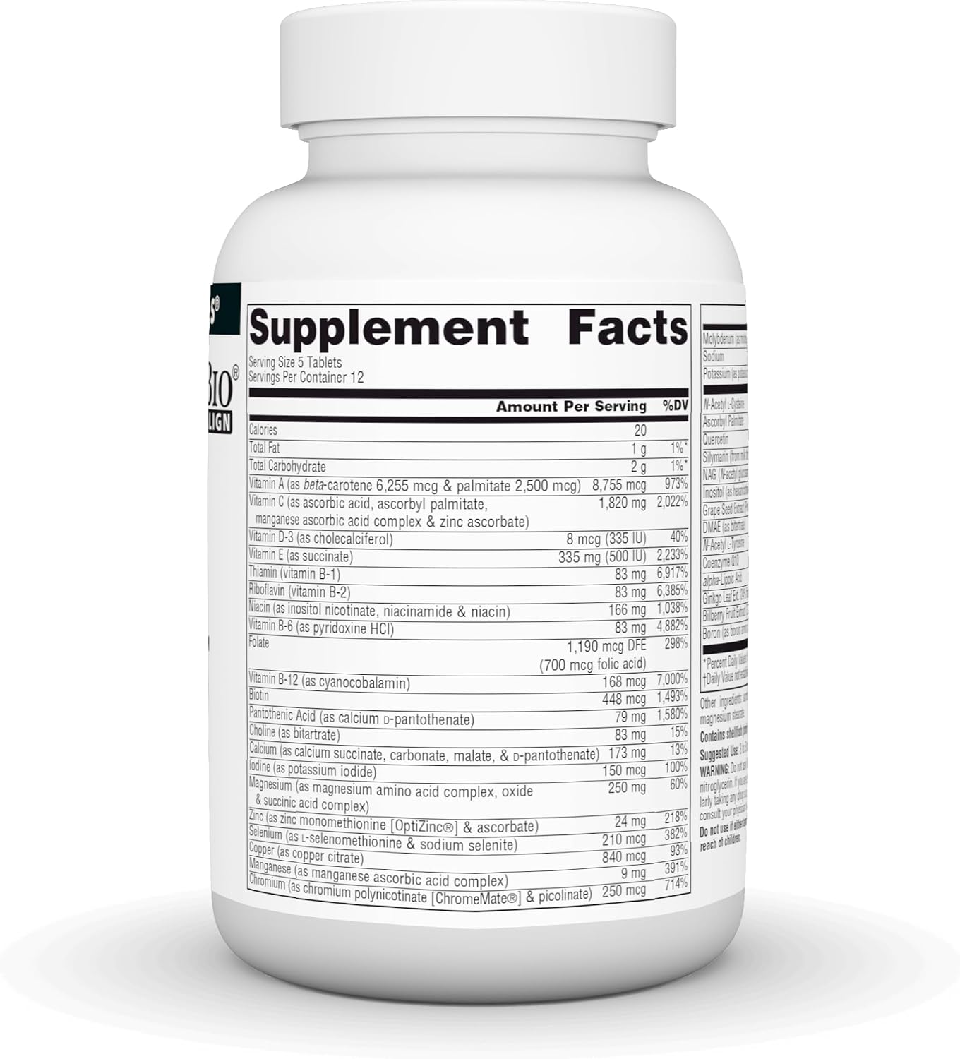 Source Naturals Elan Vital Multivitamínico - Fórmula Completa con Antioxidantes - 60 Comprimidos
