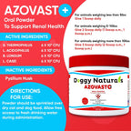 Azovast Plus Suplemento de Salud Renal para Perros y Gatos, Polvo Oral (170g)