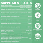 Grevol Complex Multimineral con Sea Moss, Ashwagandha y Vitaminas C y D3 – 60 Cápsulas