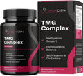 TMG Trimethylglycine con Complejo B Metilado - Suplemento de Betaina 500mg con Vitaminas B Metiladas para Apoyo a la Metilación - Vegano y No-GMO (1 Mes)