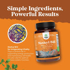 Vitamina B12 Masticable 1000mcg con Metilcobalamina - Sabor Cereza - 60 Comprimidos