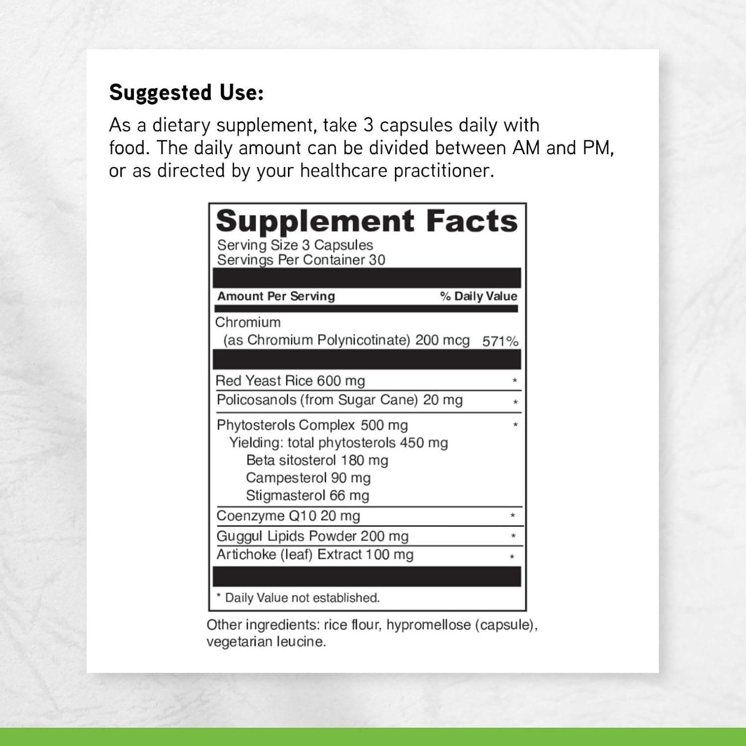 DAVINCI Labs CholestSure - Suplemento para la Salud Cardiovascular - 90 Cápsulas Vegetales