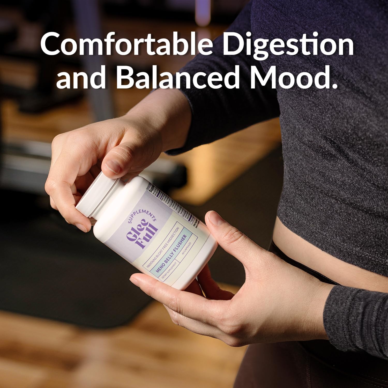 GleeFull Meno Belly Flusher - Probióticos para Mujeres en Menopausia