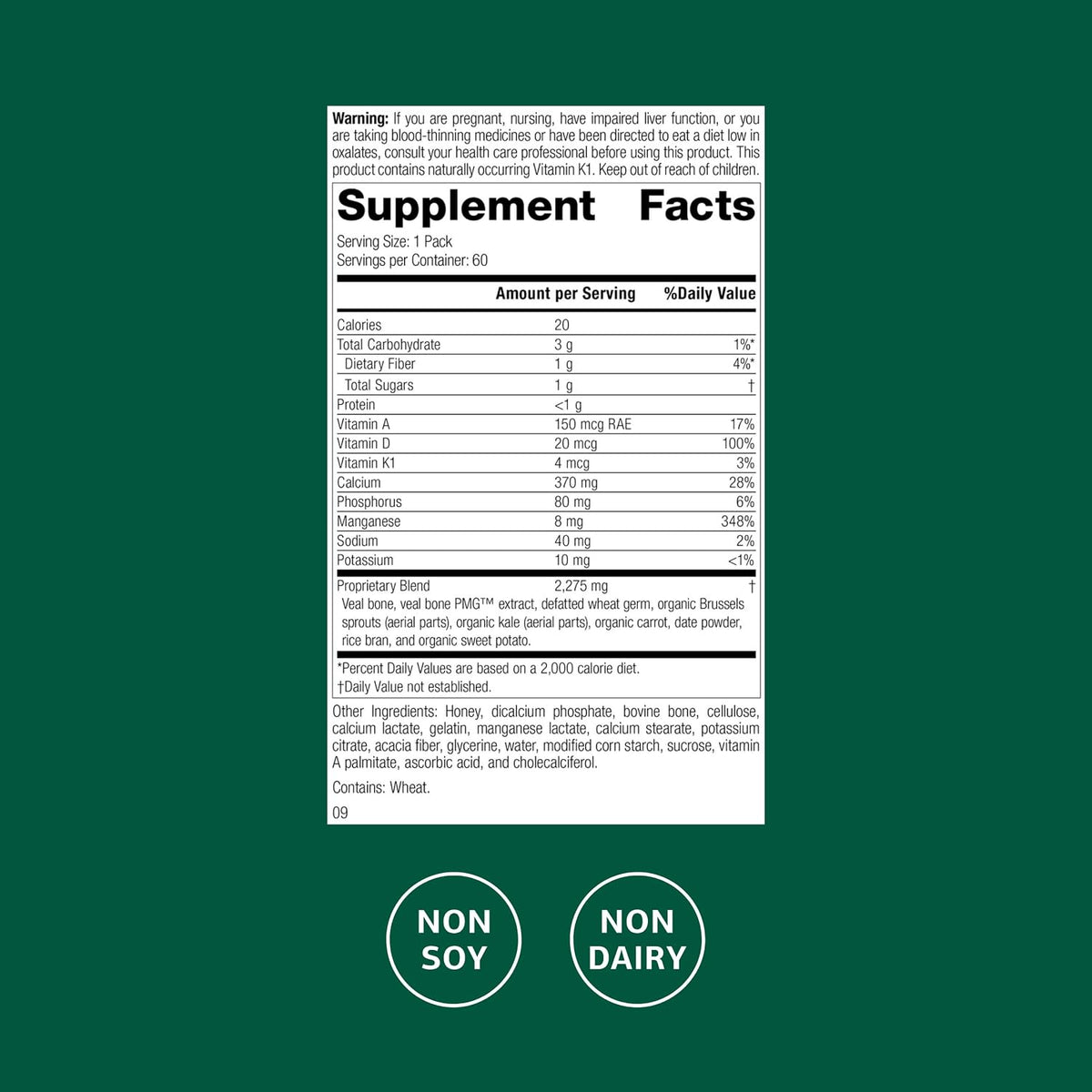 Standard Process Bone Health Pack - Apoya y – Vitamina D: contribuye a la absorción y utilización normal del – Image 2