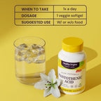 Healthy Origins Premium Vitamin B5 Pantothenic Acid 500 mg Cápsulas Veganas, Alta Concentración, Energía y Metabolismo, Cansancio y Fatiga, 240 cápsulas