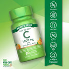 Nature's Truth Vitamin C with Rose Hips 1000 mg | 60 Coated Tablets | Vegan, Non-GMO and Gluten Free