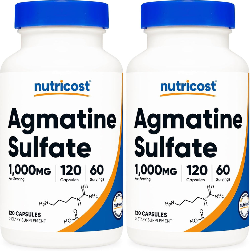 Nutricost Agmatine Sulfate 1000mg, 120 Cápsulas