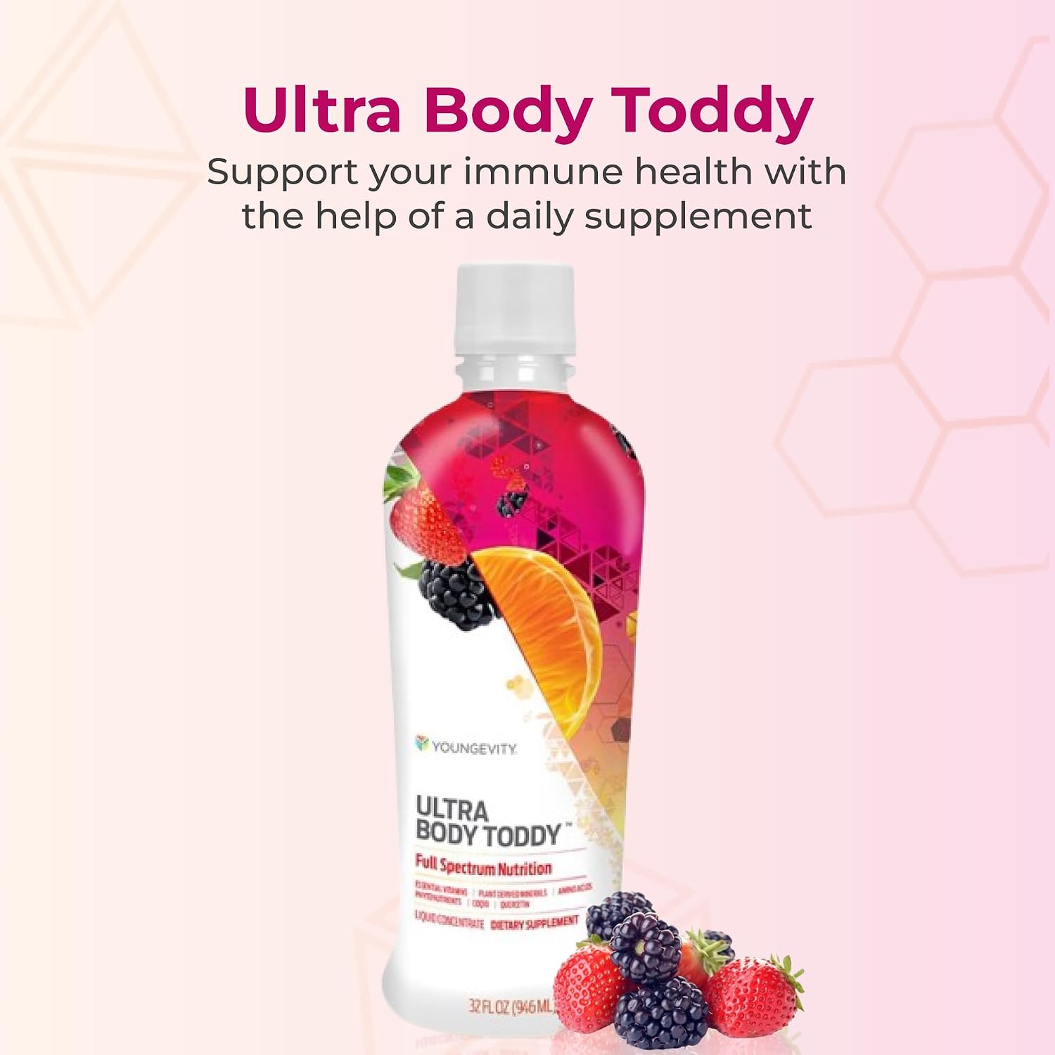 Youngevity Ultra Body Toddy - 100+ Nutrient Mega Multi-Vitamin Mineral Supplement for Men and Women (32 Fl Oz, Pack of 2)